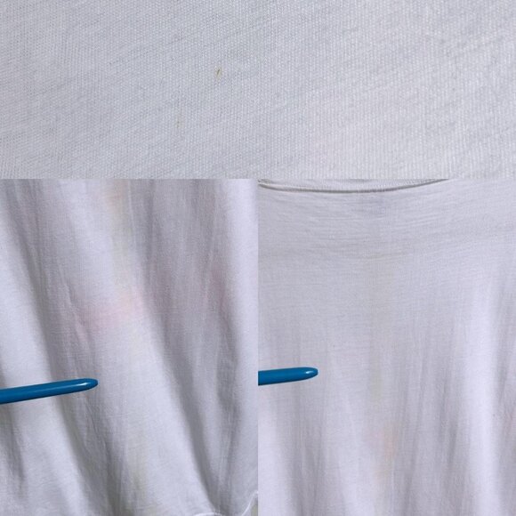 80s 90s vintage Hawaiian Fishes t-shirt single stitch Poly Tees Hawaii neon. - Picture 8 of 9